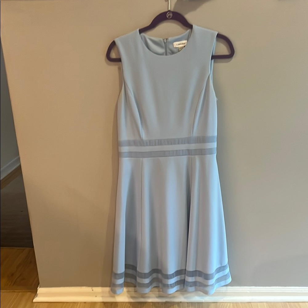 Calvin Klein Light Blue Midi Dress